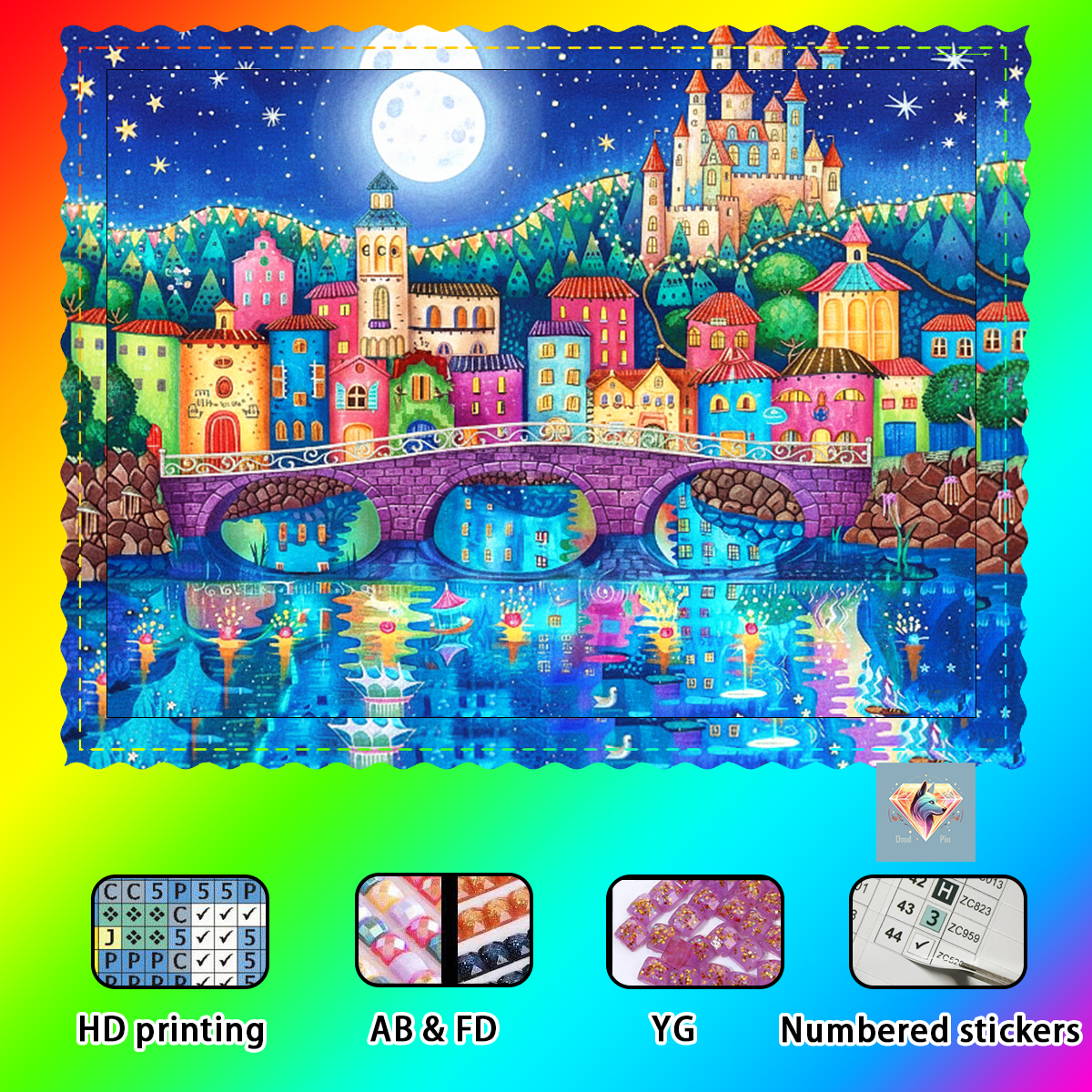 Resin Art Under 100 - 【Piu Diamond Art】The city under the