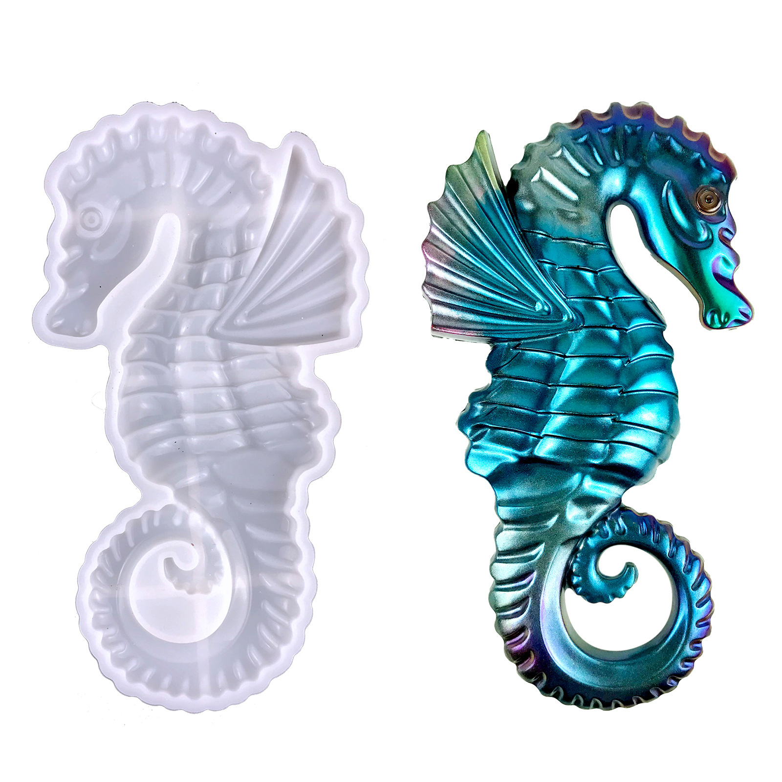 Silicone Mold Ocean - 3D Semi-Three-Dimensional Seahorse Crystal Epoxy Resin