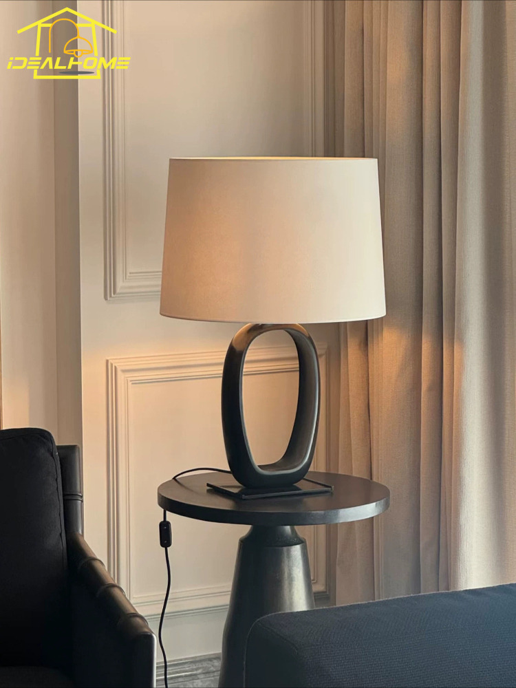 Background Resin Art - Italian Design Wabi-sabi Resin Table Lamp