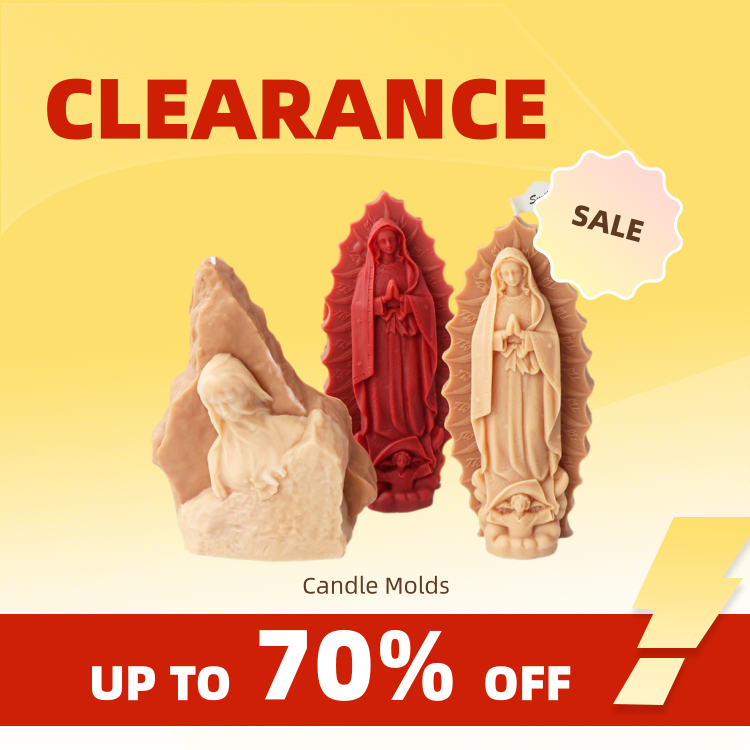 Resin Art Furniture - Clearance_Angel Virgin Mary Silicone Candle Mould