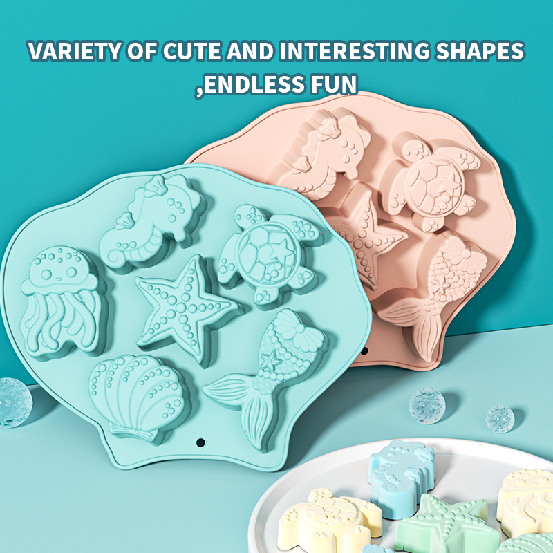 Ocean Fondant Silicone Mold Sh - مراجعة Silicone Mold Ocean وسعره