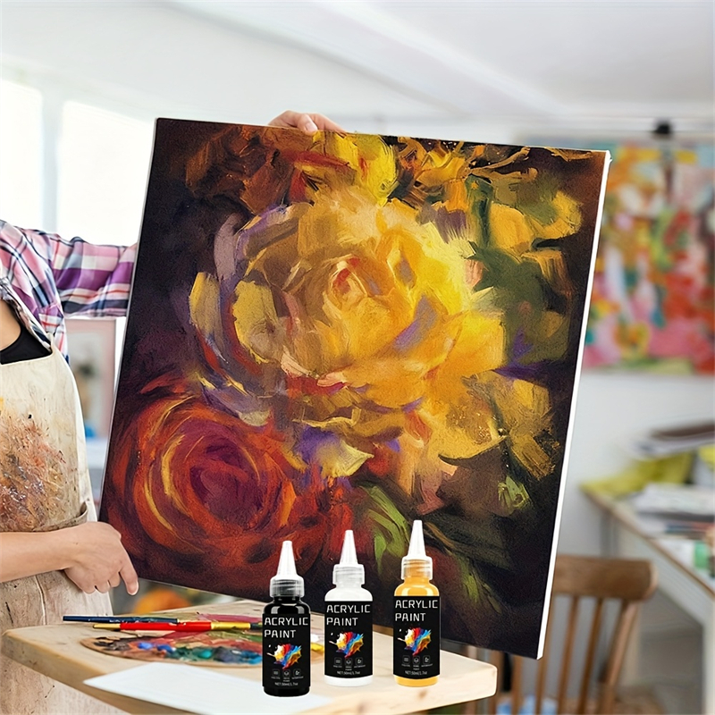 Acrylic Paint Set 6 Colors 50m - مراجعة Resin Art Price وسعره