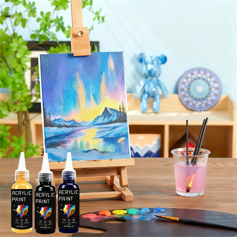 Acrylic Paint Set 6 Colors 50m - مراجعة Resin Art Price وسعره