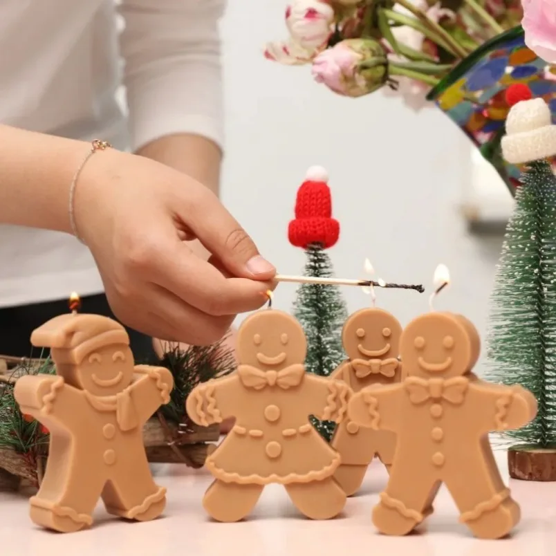 3D Smile Gingerbread Man Silic - مراجعة Resin Art Furniture وسعره