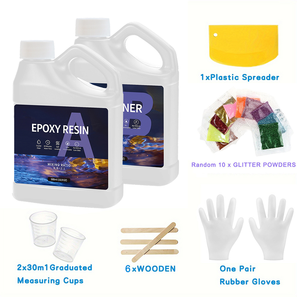 1:1 Ratio Epoxy Resin Kit Anti - مراجعة Resin Art Ratio وسعره
