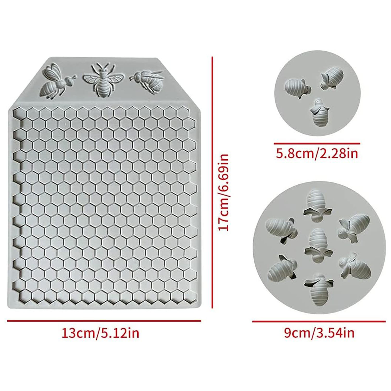3Pcs Bumble Bee Honeycomb Sili - مراجعة Silicone Mold Ocean وسعره