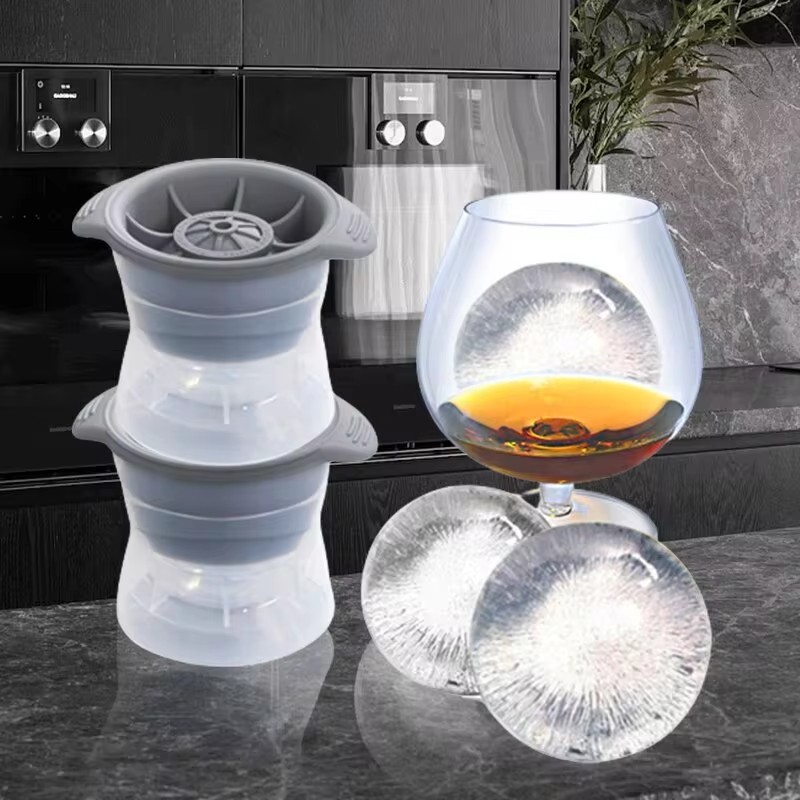 2PCS Silicone Spherical Ice Cu - مراجعة Silicone Mold Ocean وسعره