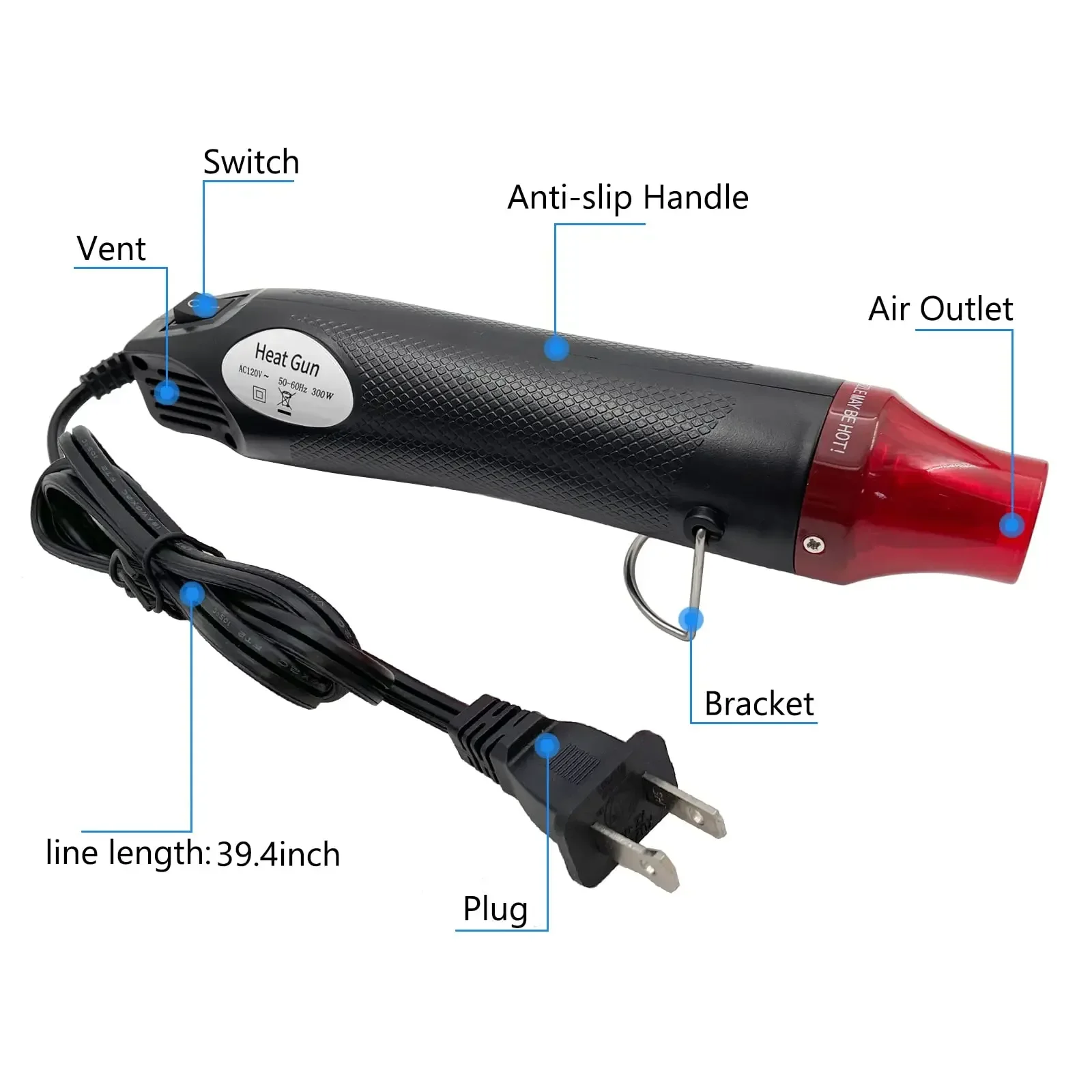 Mini Hot Air Heat Gun 220V/110 - مراجعة Resin Art Heat Gun وسعره