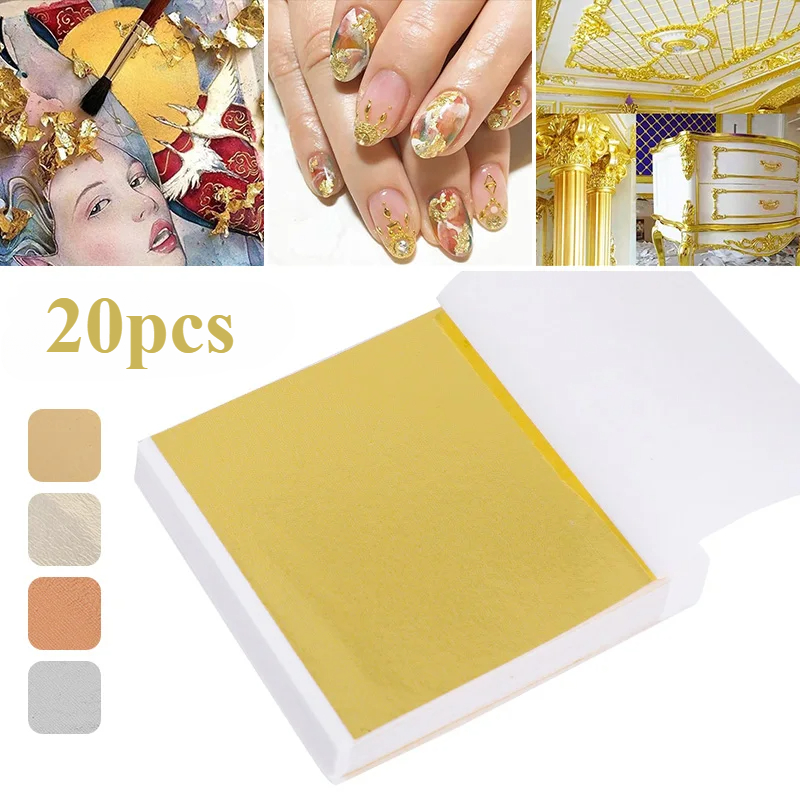 20 Pcs Gold Leaf Sheets: Versa - مراجعة Resin Art Furniture وسعره