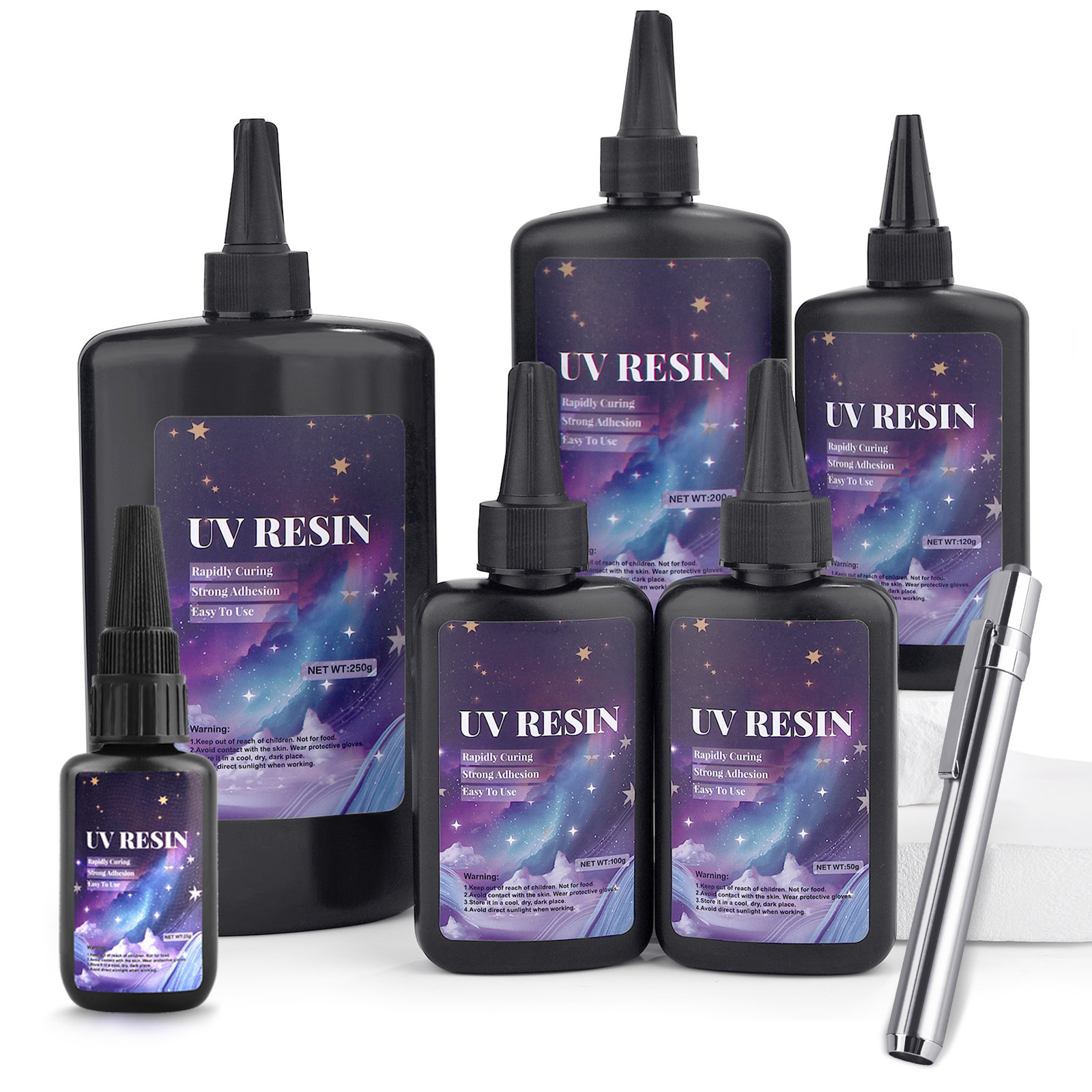 25/50/100/120/200/250g UV Fix  - مراجعة Uv Resin Clear Hard وسعره