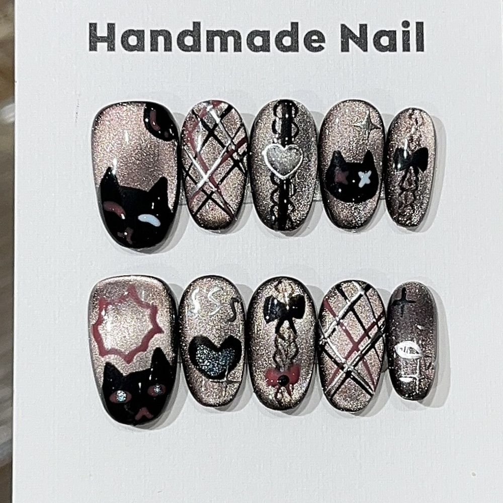 10pcs Black Cat's Eye Handmade - مراجعة Resin Art Online وسعره
