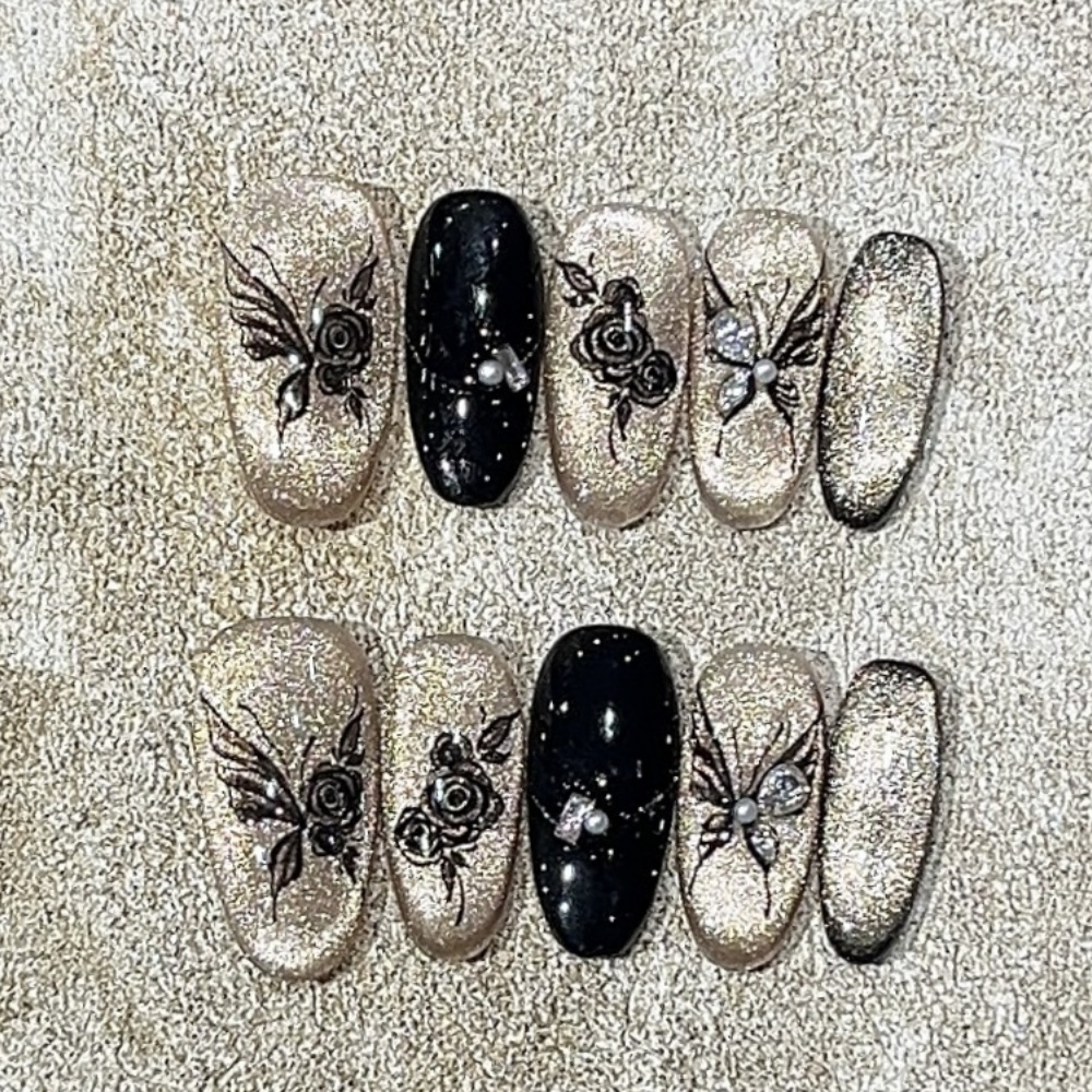 10pcs Black Cat's Eye Handmade - مراجعة Resin Art Online وسعره