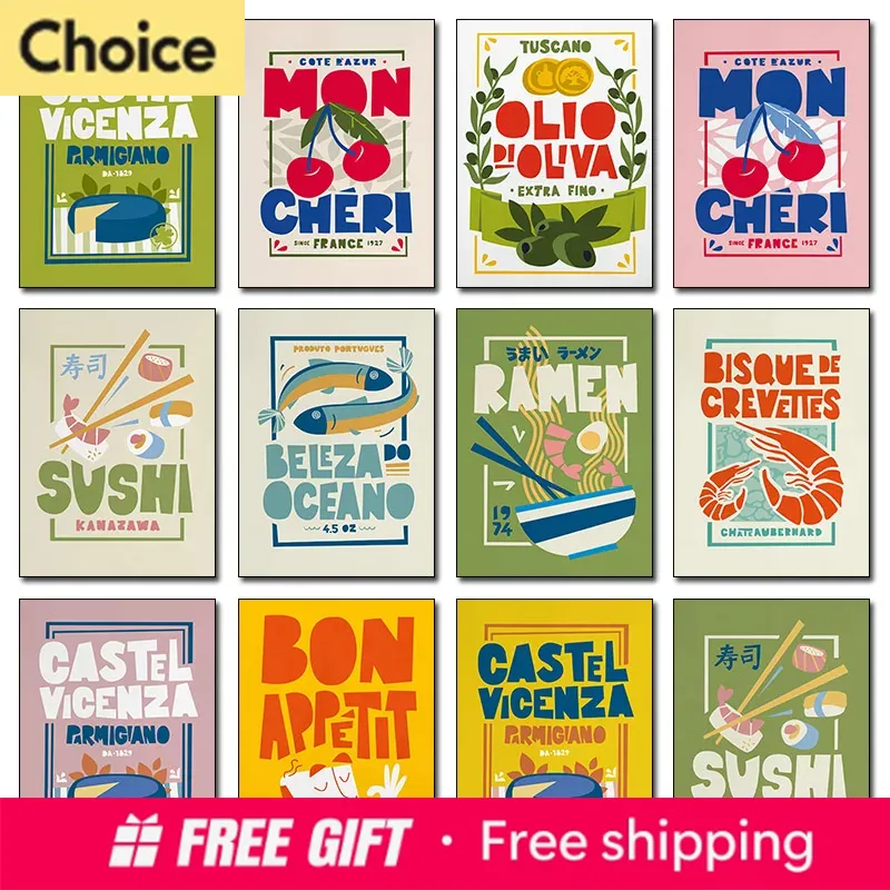 2026 Cartoon Funny Food Poster - مراجعة Resin Art Quote وسعره