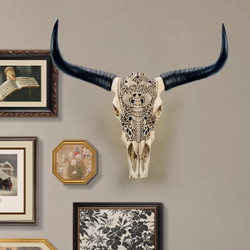 Resin Bull Head Wall Decoratio - مراجعة Background Resin Art وسعره