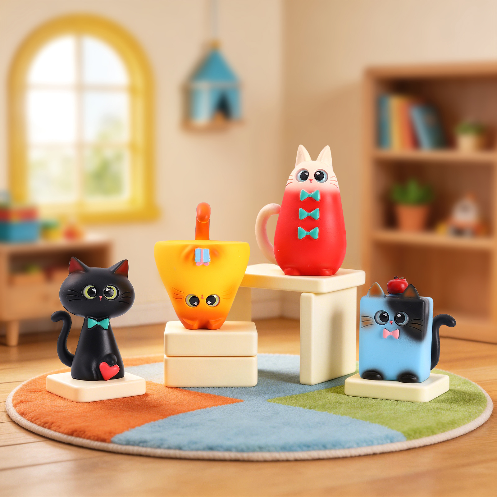 Blind Box Cat Figurine Resin C - مراجعة Resin Art Furniture وسعره