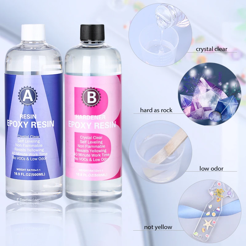 100g Epoxy Resin Kit Clear Hig - مراجعة Resin Art Ratio وسعره