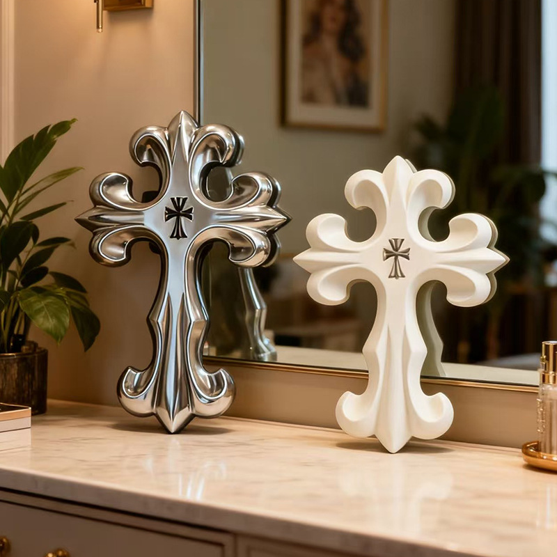 Retro Cross Wall Decor Gothic  - مراجعة Resin Art Furniture وسعره
