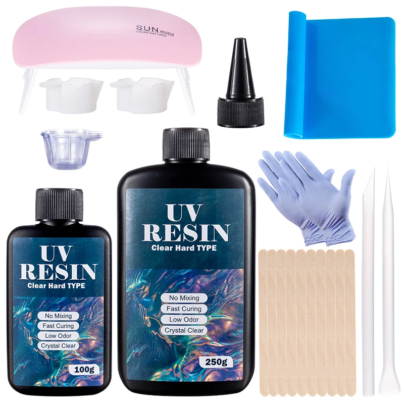 Hard UV Resin Glue Kit Fast Cu - مراجعة Uv Resin Clear Hard وسعره