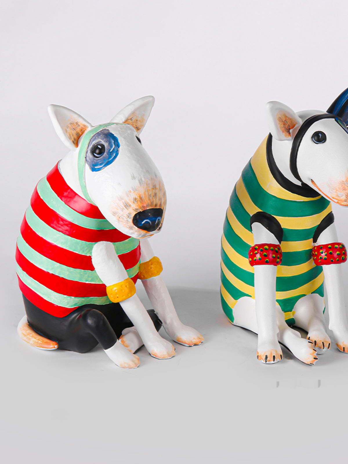 Fun Creative Big-Eyed Bull Ter - مراجعة Resin Art Furniture وسعره