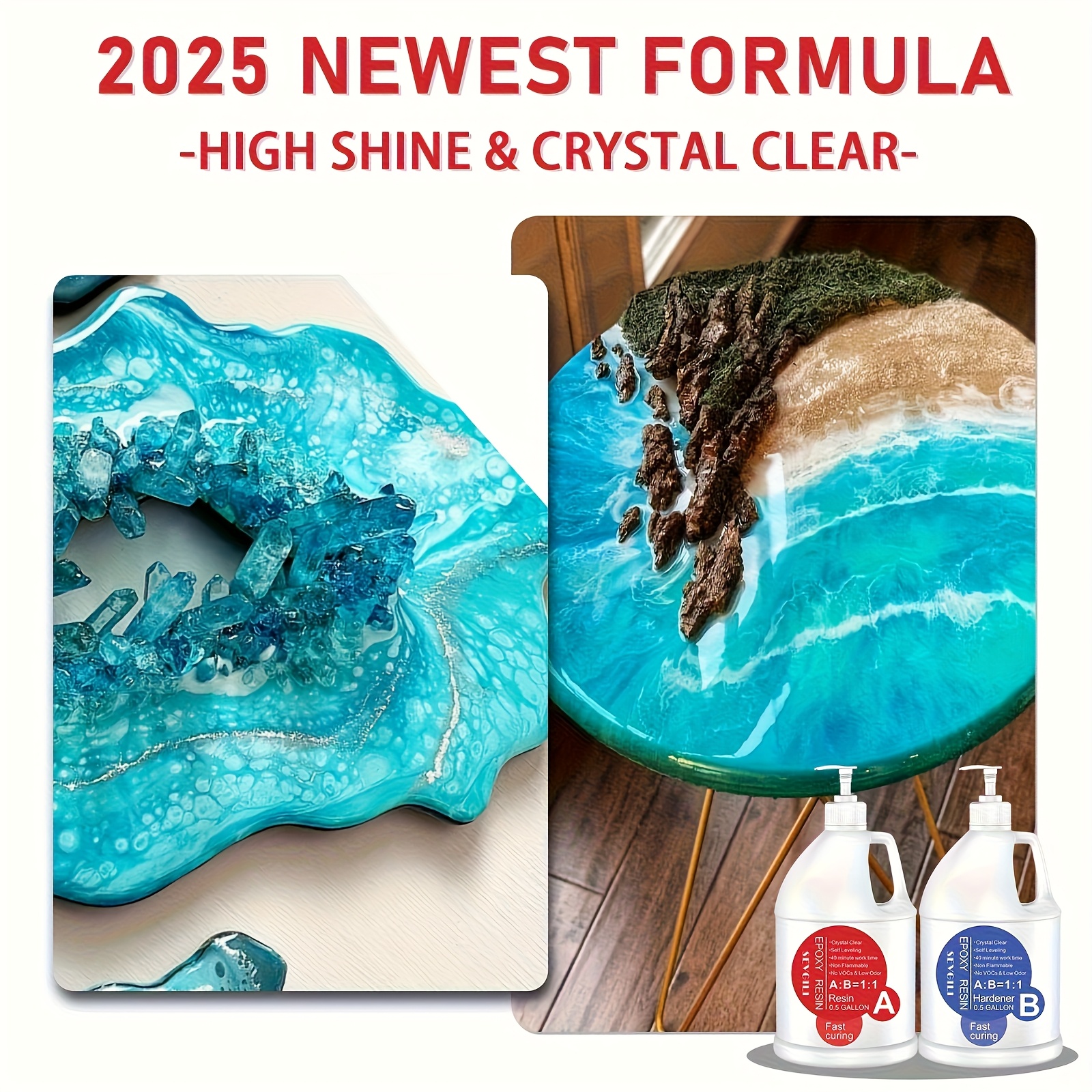 [Crystal Clear Epoxy] 128oz Ep - مراجعة Resin Art Ratio وسعره