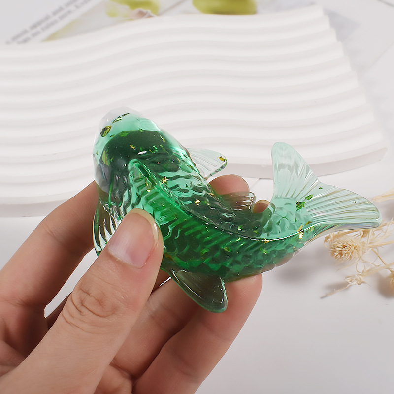 3D Koi Fish Shaped Epoxy Resin - مراجعة Silicone Mold Ocean وسعره