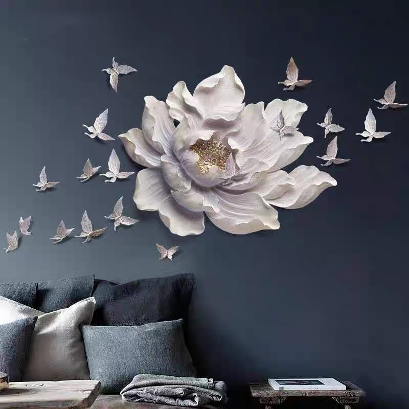 Light Luxury Living Room Wall  - مراجعة Background Resin Art وسعره