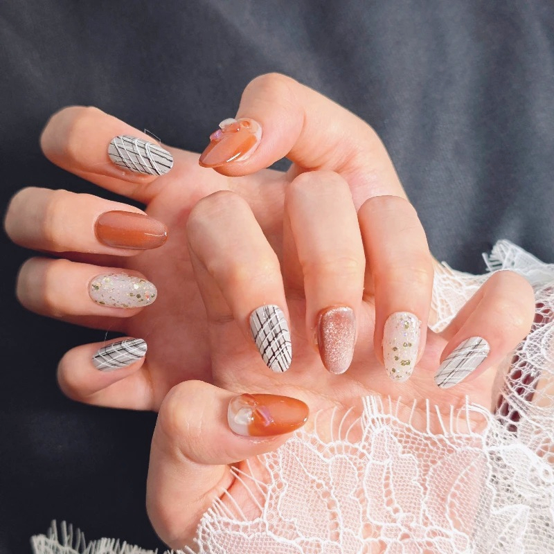 10PCS Handmade Press on Nails  - مراجعة Resin Art Online وسعره