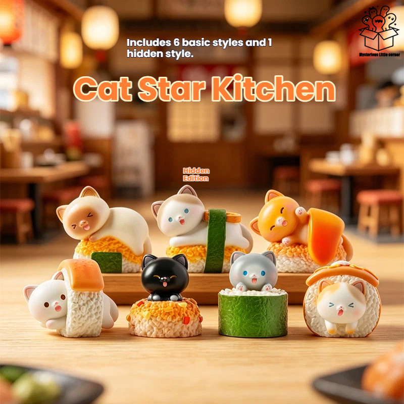 Kawaii Action Figure Sushi Cat - مراجعة Resin Art Furniture وسعره