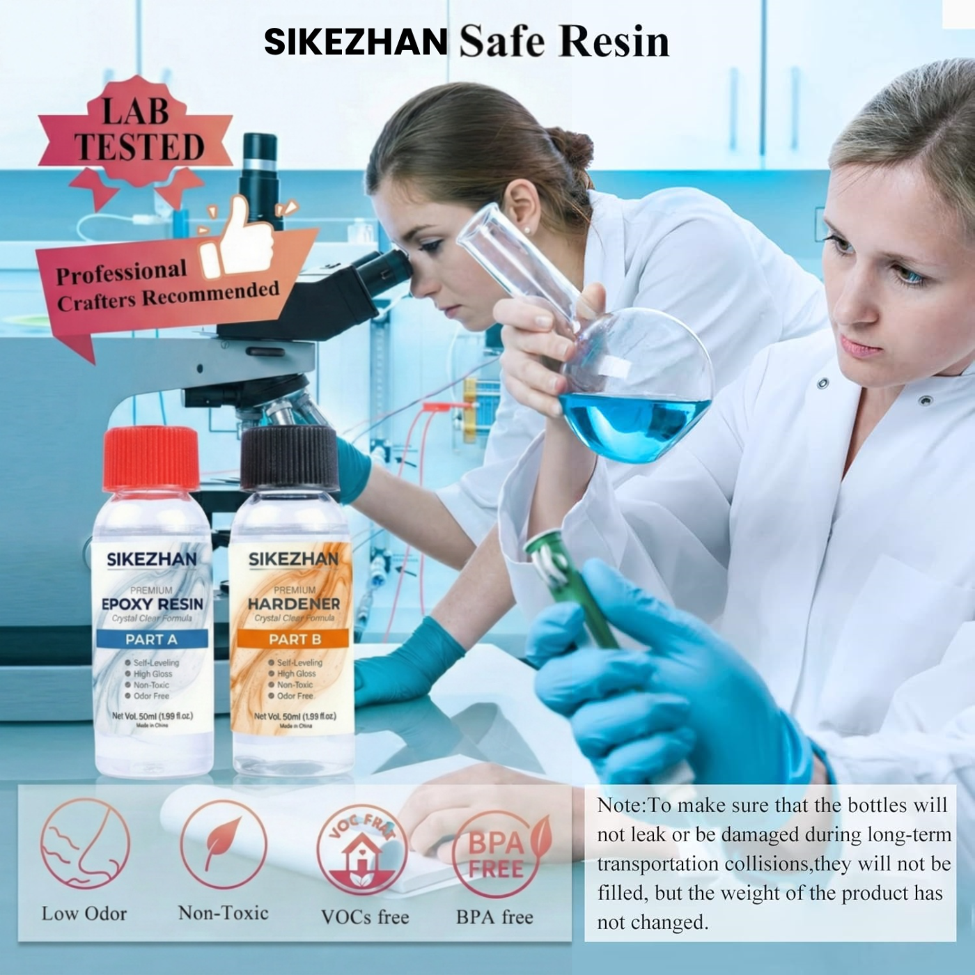 SIKEZHAN Crystal Clear Epoxy R - مراجعة Resin Art Ratio وسعره