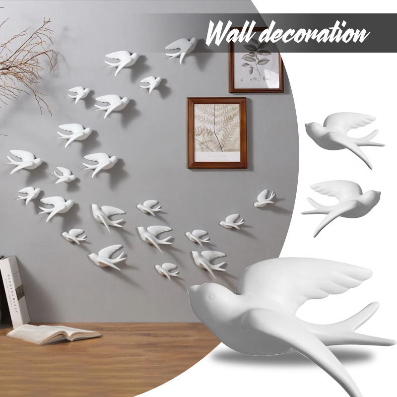 Creative Ceramic Birds Wall Ha - مراجعة Background Resin Art وسعره