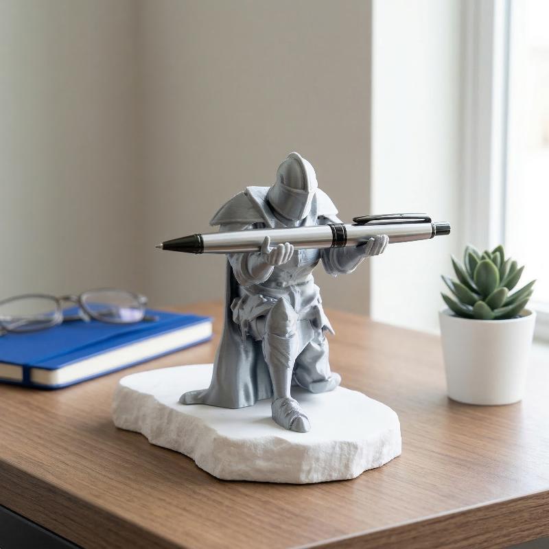 Knight Pen Holder Resin Mediev - مراجعة Resin Art Price وسعره