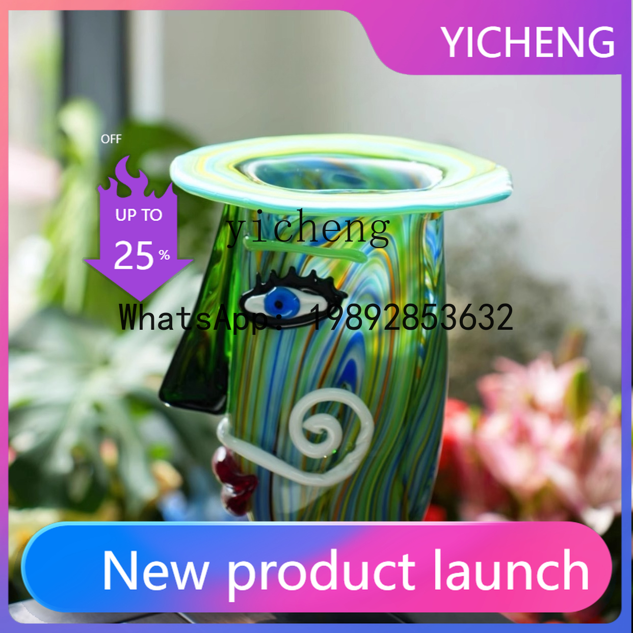 B-1  Glazed Vase Niche Art Hom - مراجعة Resin Art Order وسعره