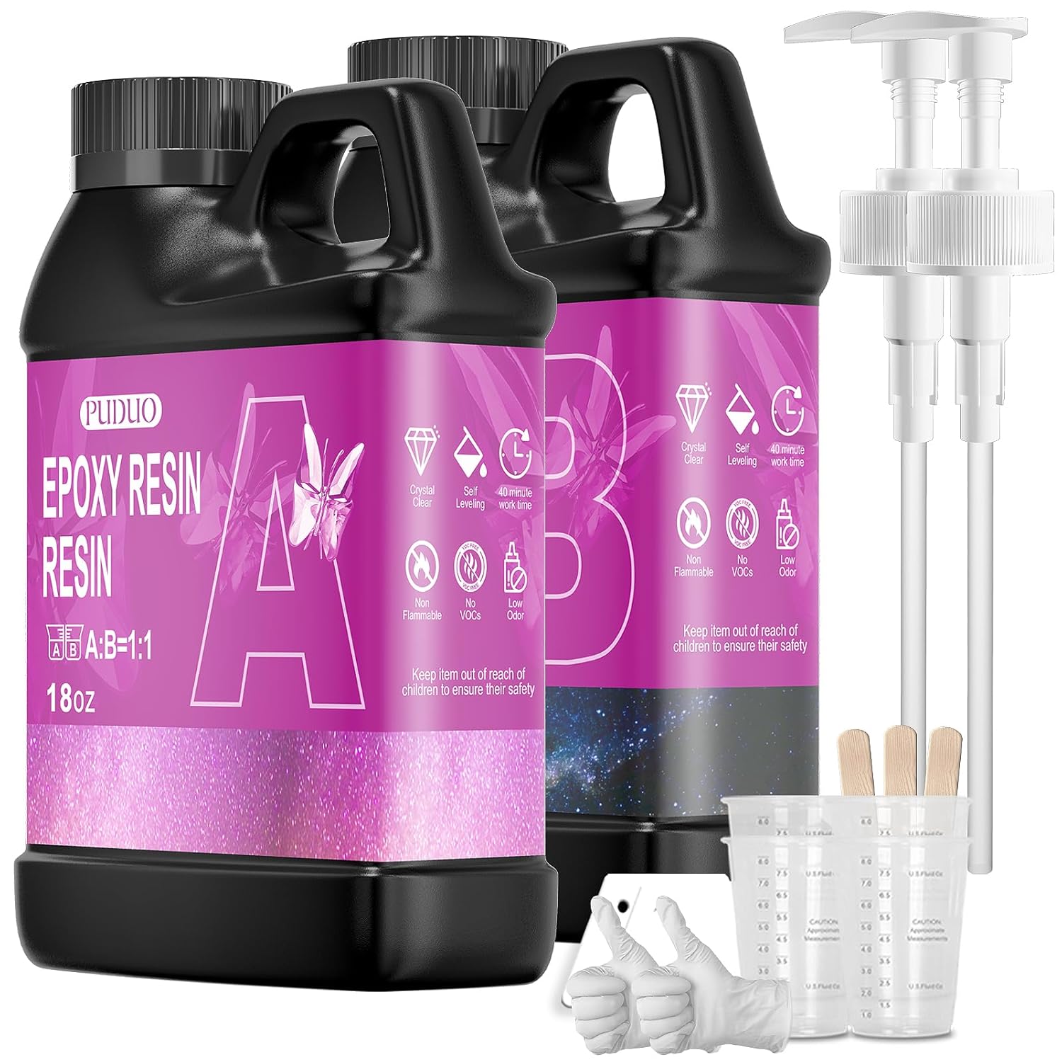 Epoxy Resin Kit 36OZ Crystal C - مراجعة Resin Art Ratio وسعره