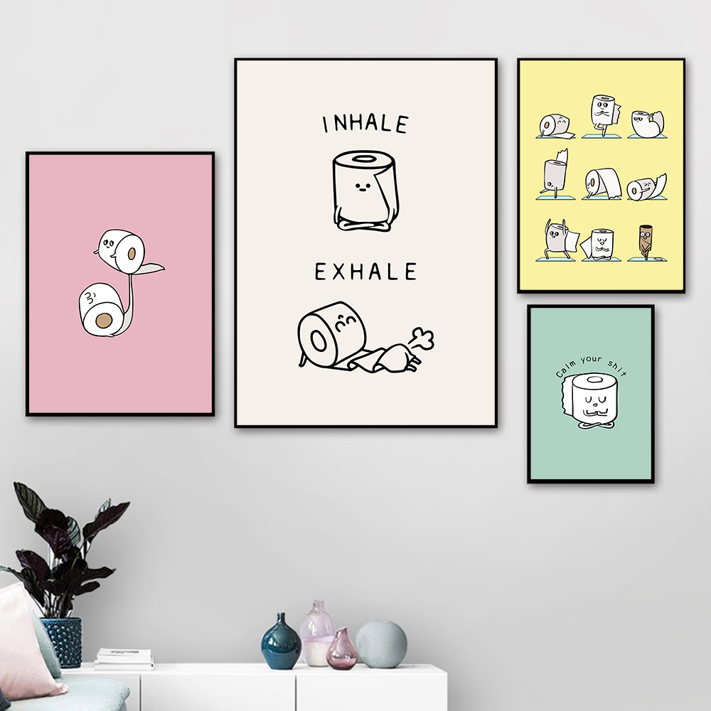 Toilet Paper Yoga Funny Quote  - مراجعة Resin Art Quote وسعره