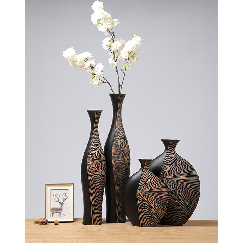Retro Tall Resin Floor Vase, E - مراجعة Background Resin Art وسعره