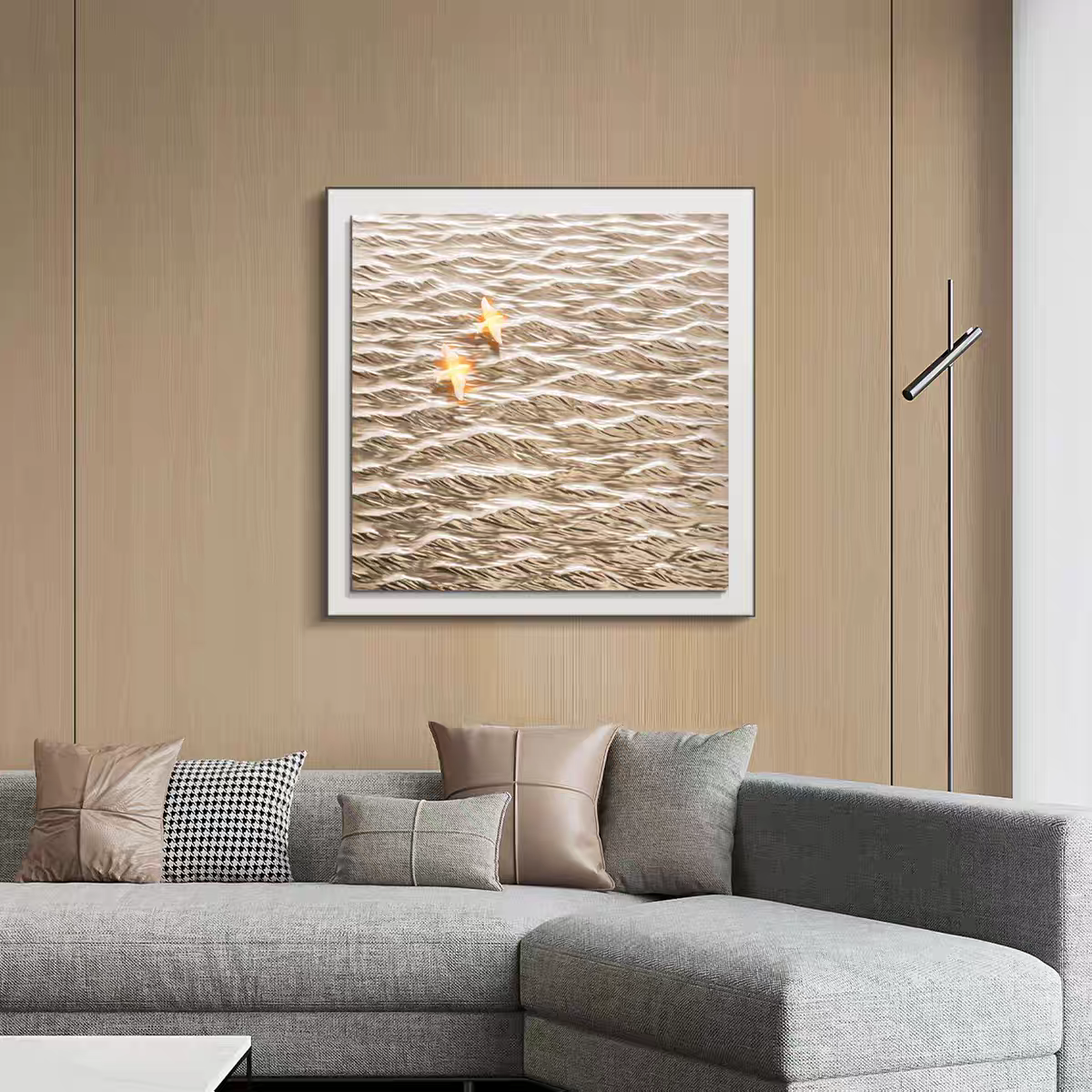 *%  Large Handmade Ocean Blue  - مراجعة Background Resin Art وسعره