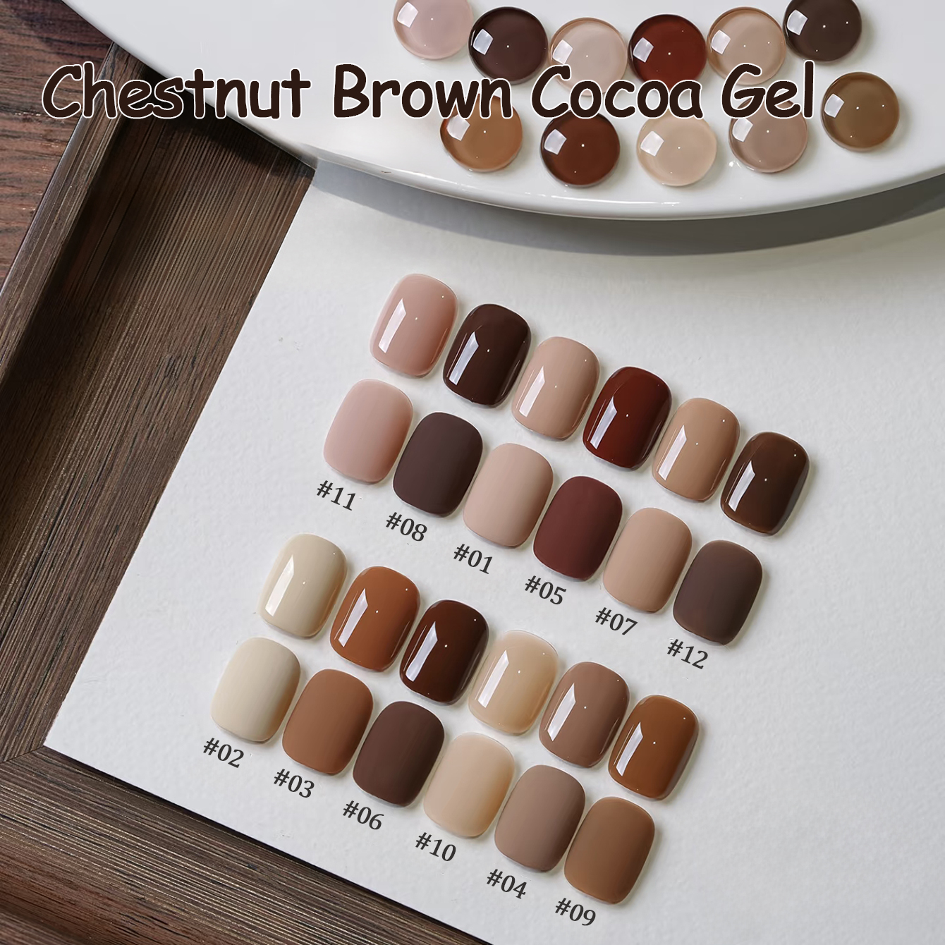 1-12pcs TC Whitening Maillard  - مراجعة Resin Art Price وسعره