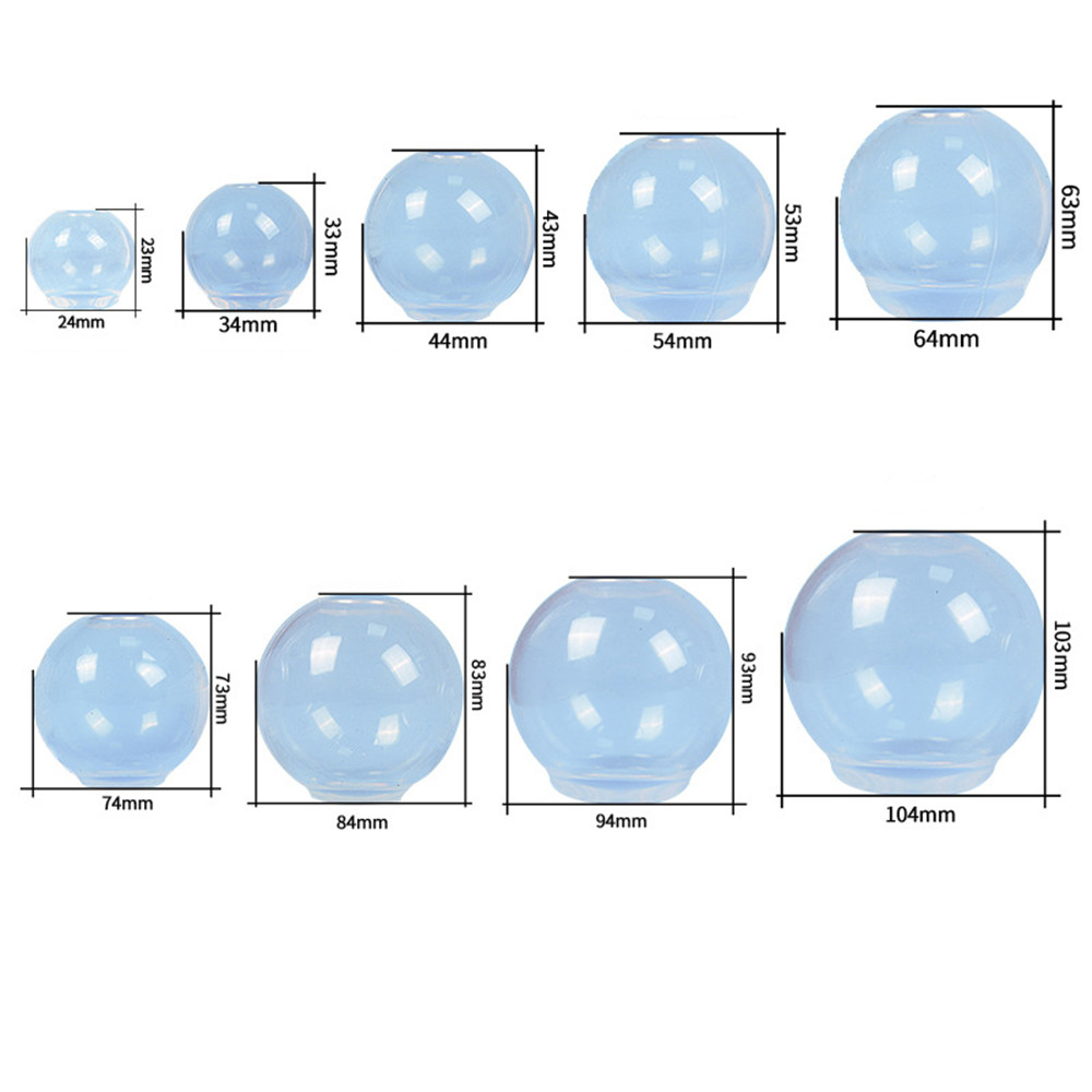 20-100mm 3D Transparent Ball S - مراجعة Silicone Mold Ocean وسعره