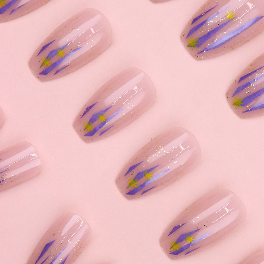 Purple Lines Golden Glitter Te - مراجعة Resin Art Online وسعره