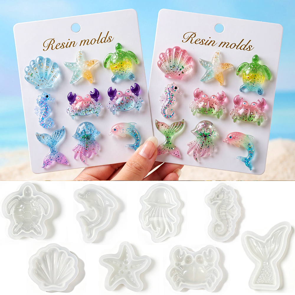 S0294 Ocean Theme 3D Seahorse  - مراجعة Silicone Mold Ocean وسعره