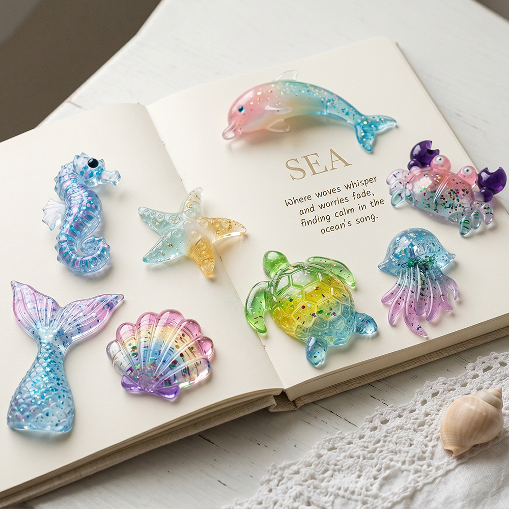S0294 Ocean Theme 3D Seahorse  - مراجعة Silicone Mold Ocean وسعره