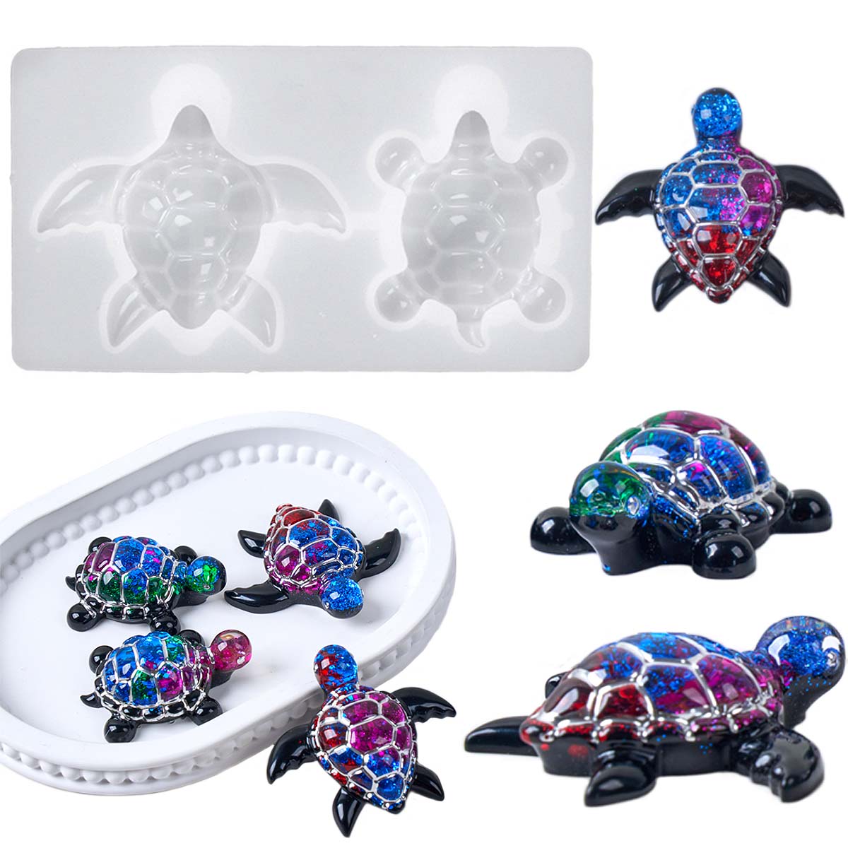 3D Sea Turtle Keychain Silicon - مراجعة Silicone Mold Ocean وسعره
