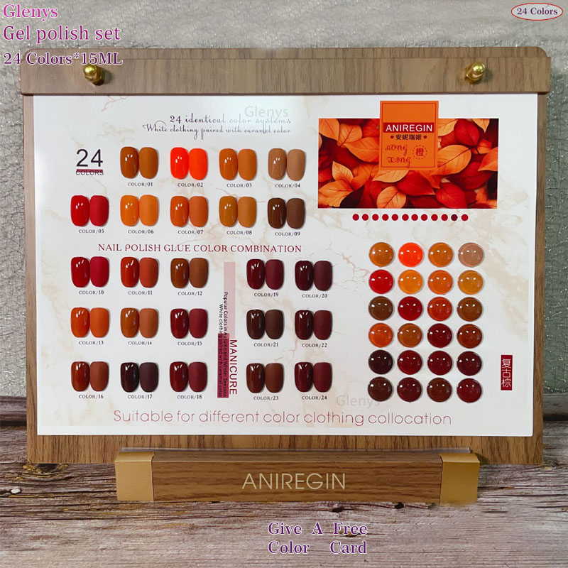 Vintage brown 24 color nail po - مراجعة Resin Art Online وسعره