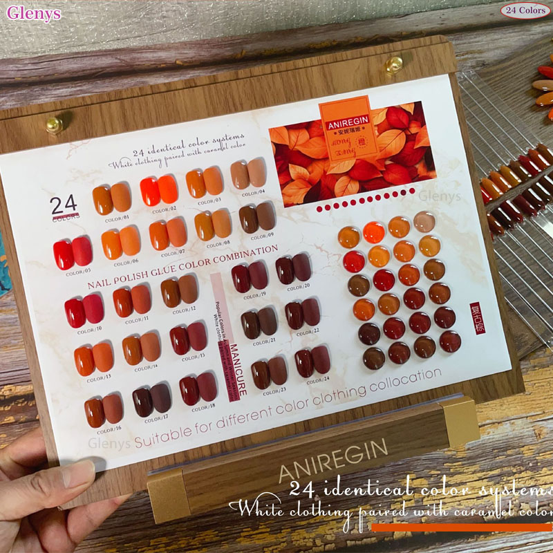 Vintage brown 24 color nail po - مراجعة Resin Art Online وسعره