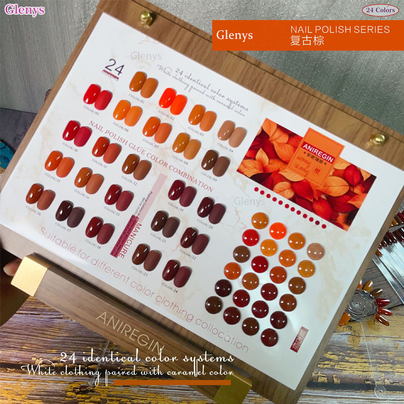 Vintage brown 24 color nail po - مراجعة Resin Art Online وسعره