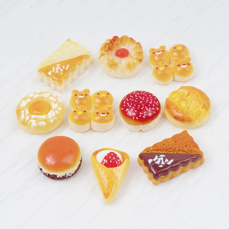 10/100pcs Resin Food Bread Cak - مراجعة Resin Art Price وسعره