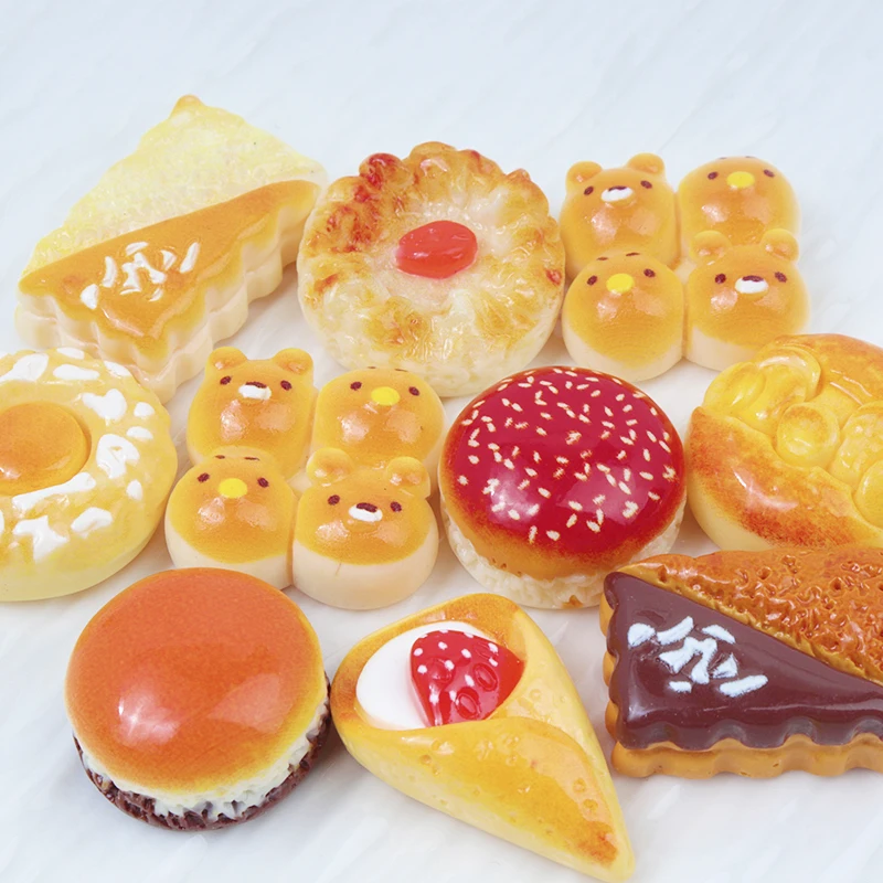10/100pcs Resin Food Bread Cak - مراجعة Resin Art Price وسعره