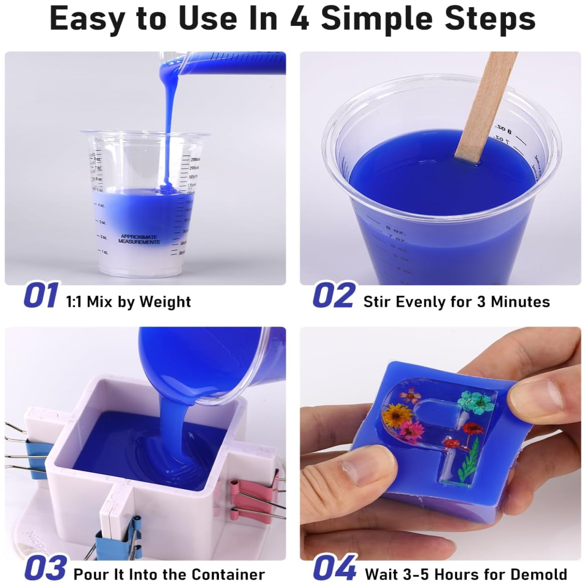 32oz High-Performance Silicone - مراجعة Uv Resin Clear Hard وسعره
