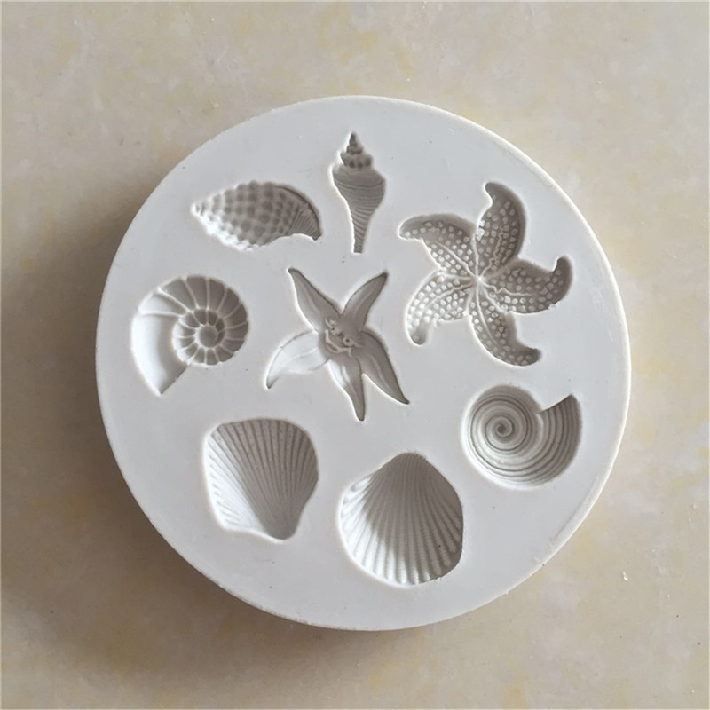 Seashell Conch Starfish Fish U - مراجعة Silicone Mold Ocean وسعره