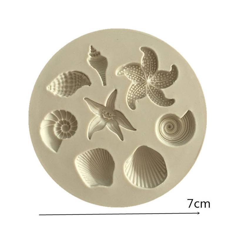 Seashell Conch Starfish Fish U - مراجعة Silicone Mold Ocean وسعره